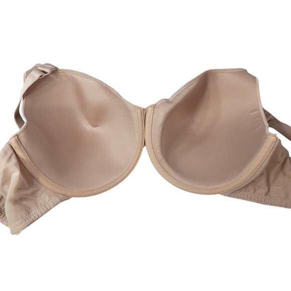 Parfait Full Coverage Underwire T Shirt Bra Tan 44DD Light Pad Adj Striped Aline - Picture 6 of 10